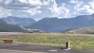 Takeoff from Telluride Airport in a Citation CJ4 [upl. by Maher677]