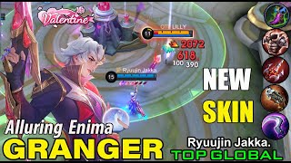 Alluring Enigma Granger New Valentine Skin  Top Global Granger By Ryuujin Jakka  MOBILE LEGEND [upl. by Llevra]