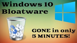 How to Remove Windows 10 Bloatware in Under 5 MINUTES [upl. by Halyahs]