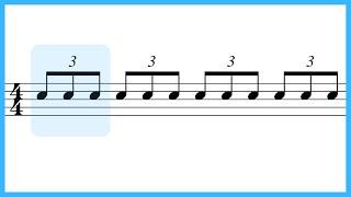 Triplet rhythm exercises for beginners 🥁 [upl. by Branscum]