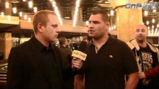 Cain Velasquez gets teased by some fans during an interview [upl. by Phillane]