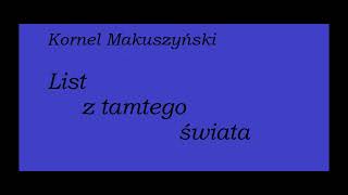 Kornel Makuszyński List z tamtego świata Audiobook Cała książka [upl. by Bonucci]