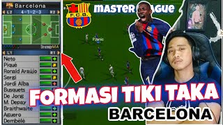 FORMASI TIKI TAKA FC BARCELONA MEMATIKAN  NOSTALGIA GAME WINNING ELEVEN PS2 [upl. by Aivital596]