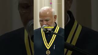 Prime Minister Modi Receives Dominicas Highest Honor 🇩🇲✨ shorts [upl. by Tewfik]