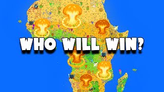 I Started A War Between Every African Country  Worldbox [upl. by Almallah]