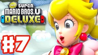 New Super Mario Bros U Deluxe  Gameplay Walkthrough Part 7  Meringue Clouds Nintendo Switch [upl. by Kannan]