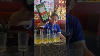 JAGER BOMB SHOTS😱 bartender shorts pokhara [upl. by Goulette]