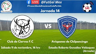 Liga Premier Serie B Jornada 14 Club de Ciervos FC vs Club Deportivo Avispones de Chilpancingo [upl. by Niraj382]