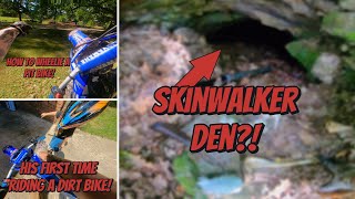 FOUND A SKINWALKER DEN  TEACHING MY SON HOW TO RIDE PT 1 [upl. by Reimer]