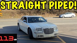 We Straight Piped a 2005 Chrysler 300 C 57L HEMI [upl. by Oirasec858]