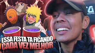 REACT  AKATSUKI FAZ UMA FESTA 3  INÍCIO DO CAOS Voice Makers [upl. by Nodnarg]