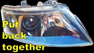 Put My Headlights Back Together  How To Seal Headlights❗ [upl. by Vaclav121]