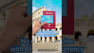 Travel the world with RHB Multi Currency Visa Debit Cardi [upl. by Monda]