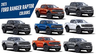 AllNew 2023 Ford Ranger Raptor  All Color Options  Images  AUTOBICS [upl. by Nnaeus560]