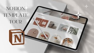 Aesthetic Notion Template Tour  Beginner Friendly Aesthetic Notion Template Walkthrough [upl. by Audi]