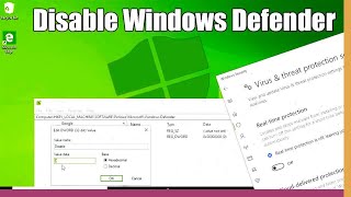 Disable Windows Defender in Windows 10 Turn off Windows Security Guaranteed [upl. by Iteerp]