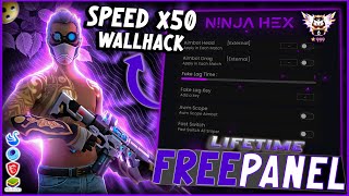 FREE PANEL PC GRATIS OB46 WALLHACK  SPEED  SNIPER LIFETIME FREE FIRE 🎁 ANTI BAN 100  NINJA HEX [upl. by Allenod]