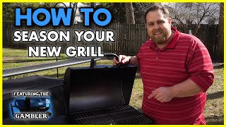 Seasoning a New Grill How I Seasoned the New KingGriller Gambler Portable Grill [upl. by Ezar607]