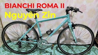 89 tr BIANCHI ROMA II Khung Sườn Nhôm group Shimano SORA LH 0939086797 [upl. by Hestia]