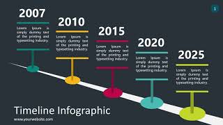 Timeline Infographic  Animated PowerPoint Template [upl. by Klina]