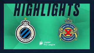 Club Brugge  WaaslandBeveren hoogtepunten [upl. by Iramohs]