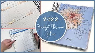 2022 Budget Planner Setup in my Erin Condren Monthly Planner [upl. by Etolas]