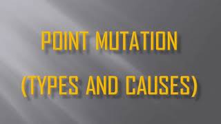 Point Mutation Types and Causes in Urdu  Hindi  Zool1112  BSc Zoology A [upl. by Hayley]