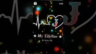 J name love status ❤️❤️💞💞love song shortsviral shortvideo [upl. by Oberstone]