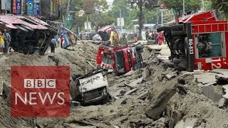 Massive Taiwan gas explosion kills 24  BBC News [upl. by Phaedra]