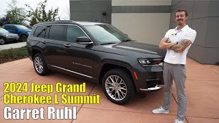 2024 Jeep Grand Cherokee L Summit walk around with Garret Ruhl [upl. by Aitnecserc]