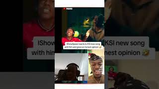 ishowspeed reacts to ksi new song hilarious [upl. by Trevlac922]