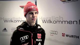 Skispringen Interview mit Andreas Wellinger 21122012 [upl. by Adnoek]