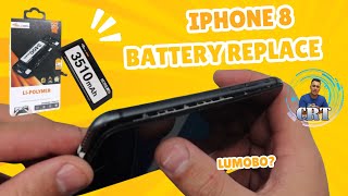 BATTERY NG IPHONE 8 LUMOBO  PAANO PALITAN  EASY STEPS 0 to 100 Battery Health [upl. by Kcirdnekel]