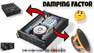 Dj Professional Amplifier  Damping Factor kya hai [upl. by Fauch]