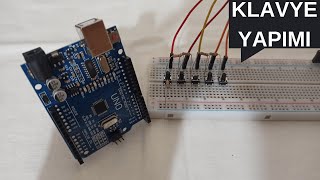 Arduino Leonardo kullanarak klavye yapımı  Arduino Projeleri 8 [upl. by Wohlen]