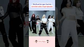 Vestuarios que fueron considerados inapropiados kpop shorts [upl. by Anastos]