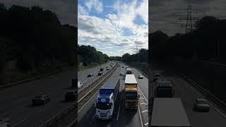 Lorries On The M42 including a horn lorry lorries motorway shorts [upl. by Lytle759]