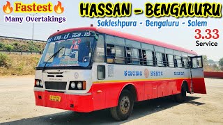 333 Fastest Service🔥 HASSAN  BENGALURU  Overtakings bus driving ksrtc bs6 bussid volvo [upl. by Atnamas]