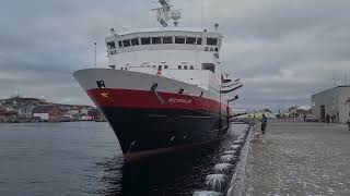 Hurtigruten Vesterålen calls Vardø Norway [upl. by Darlene]