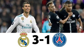 Real madrid vs PSG 31 20172018 All Goals amp Full Match Highlights [upl. by Jo33]