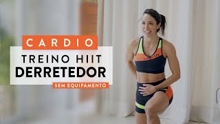 Cardio HIIT para Queimar 🔥 muita GORDURA  Carol Borba [upl. by Trumaine]