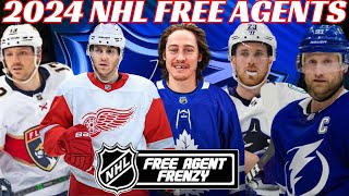 2024 NHL Free Agents  Complete Breakdown by Position  Ultimate Guide to NHL Free Agency 2024 [upl. by Orban]