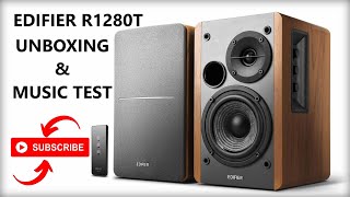 Edifier R1280T  The Best Budget Powered Bookshelf  PC Speakers  20  42W  Unboxing amp Music Test [upl. by Sarilda]