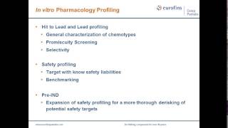 Eurofins CerepPanlabs ADMETox Profiling in Drug Discovery [upl. by Ueihttam362]