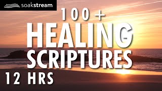 100 Healing Scriptures With Soaking Music  Audio Bible  Instrumental Worship Music  12 HRS 2020 [upl. by Ennayram]