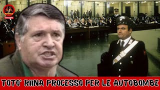 Totò Riina processo per le autobombe delle stragi degli attentati [upl. by Aierbma]