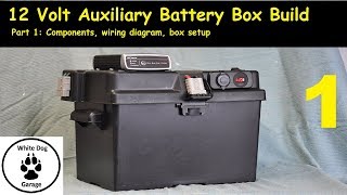 Portable 12 Volt Auxiliary Battery Box Build Part 1 [upl. by Einohtna]