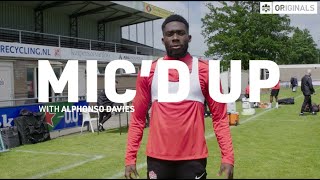 Micd Up  Alphonso Davies  Go BTS of CANMNT Training in Rotterdam [upl. by Florian]