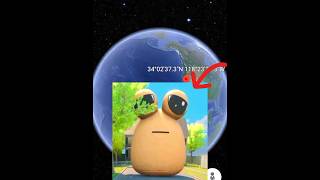 😰I Found Pou Chase You in Real Life On Google Earth and Google Maps😨 shorts viral [upl. by Tricia23]