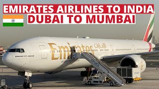 Emirates Airlines ✈️ to India  Dubai to Mumbai  B777300ER  Emirates Economy class  Trip report [upl. by Nelg679]